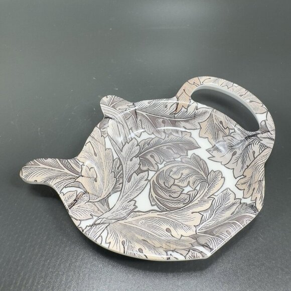 W Morris Acanthus Melamine Teabag Tidy Victorian The Leonardo Collection Set 2 - Picture 7 of 13